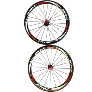 WIE R700C Carbon Fibre Wheel Set Red Hubs 64cm Diameter - Picture 1 of 14