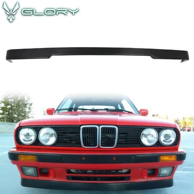 Fits 84-92 BMW E30 3-Series OE IS V2 M-Tech Style Front Bumper Lip Spoiler PU - Imagem 1 de 4