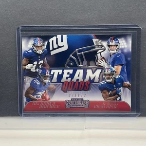Contenders Football Team Quads 2018 #TQ-8 New York Giants - Saquon Barkley - Imagen 1 de 12