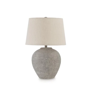 Dreward Casual 25 Inch Paper Table Lamp, Smoky Brown Finish - Image 1 of 4