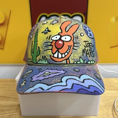 Sombrero Joey Mars Personalizado 1/1 - Naranja Conejo del Desierto - Ala Curvada Colorida Foto 1 de 4