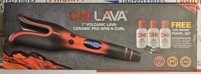 Chi Lava 1" Volcanic Lava Ceramic Pro Spin N Curl Curling Wand - Image 1 of 4