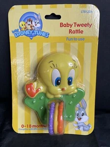 Warner Bros. Baby Looney Tunes Baby Tweety Rattle 0-18 Months - New - Picture 1 of 4