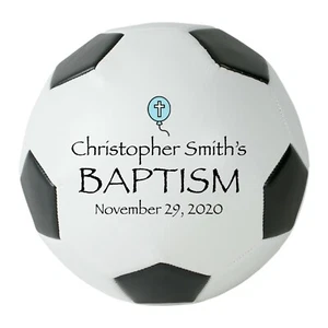 Personalized Custom Soccer Ball Baptism Gift for Boys or Girls - Picture 1 of 3