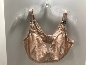 NWT Beige Felina Unlined Underwire Bra Lou Lou Lace 115027 US 40DDD L10 - Picture 1 of 3