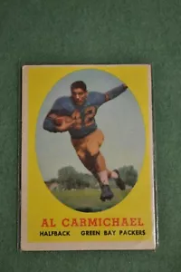 1958 Topps #31 Al Carmichael Green Bay Packers Halfback Vintage - Bild 1 von 4