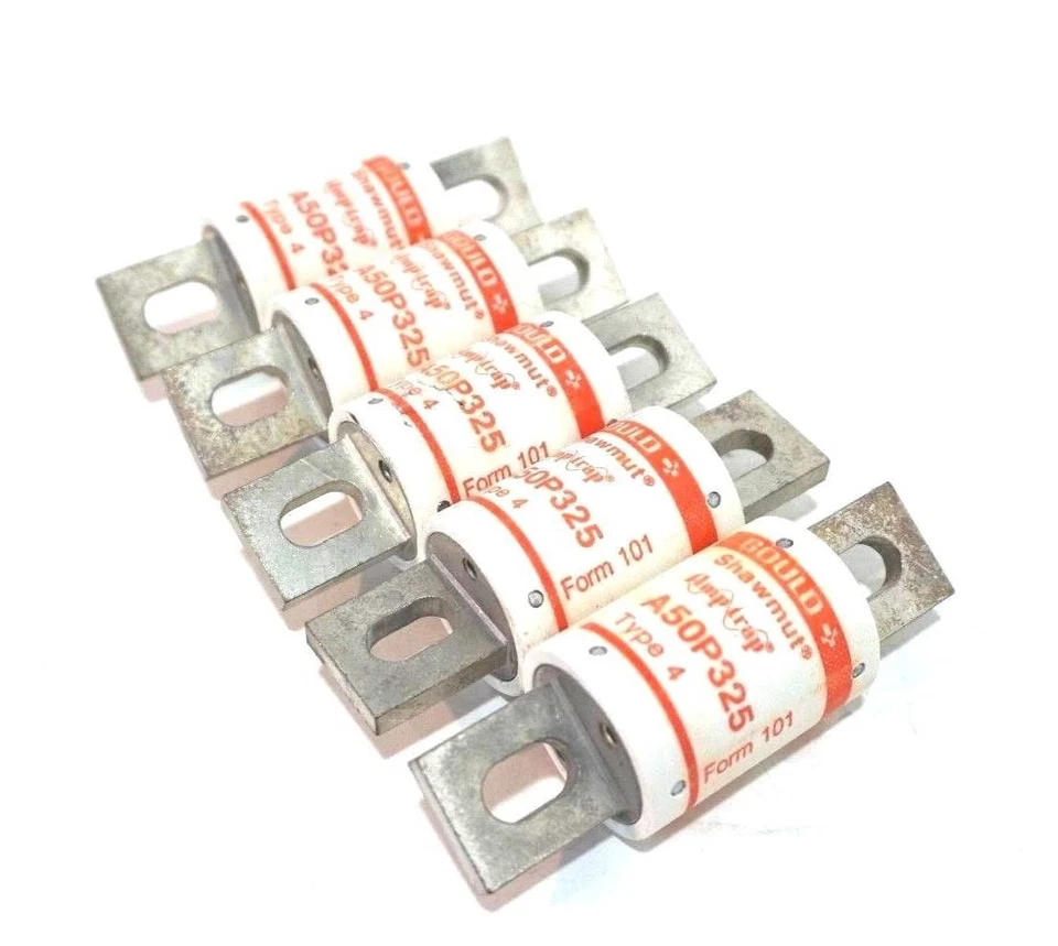 5 NEW GOULD SHAWMUT A50P325 FUSES TYPE 4 - Image 1 of 1