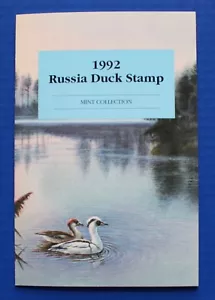 Rusia (RD04) 1992 Rusia colección de estampillas de pato carpeta de presentación con sellos - Imagen 1 de 3