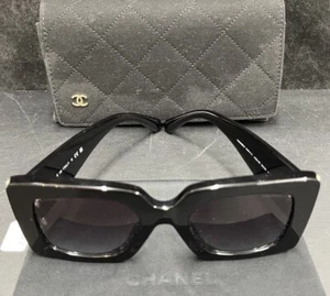 Chanel Sunglasses 5480 HA 622/S6 Black Pearl Frame Polarised - Original Case - Picture 1 of 10