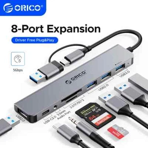 ORICO Type C HUB 3.0 4-Port Splitter USB HUB Adapter Expansion OTG Adapter - Bild 1 von 10
