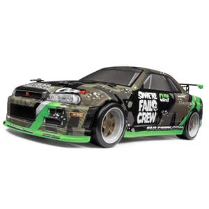 HPI 120166 Fail Crew Nissan Skyline R34 GT-R Printed Body (150mm): Micro RS4 - Picture 1 of 5