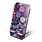 1x 5mm MDF Phone Stand Floral Paisley Pattern #2428