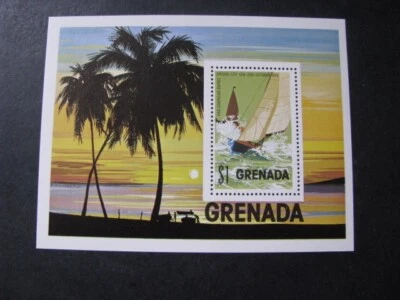 Hoja de recuerdo de estampillas de Granada Scott # 675 nunca montadas sin usar - Imagen 1 de 4