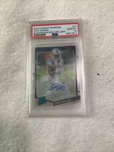 2023 PANINI CLEARLY DONRUSS Josh Downs #71 Auto Holo Rated Rookie Logo PSA 10 - Picture 1 of 7