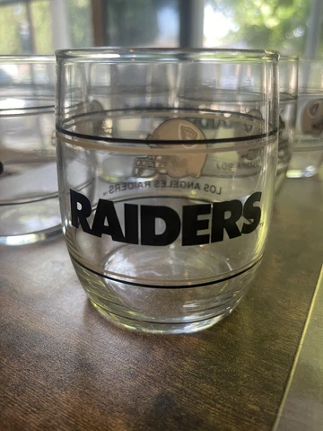 Vintage Los Angeles Raiders Drinking Glass Cover