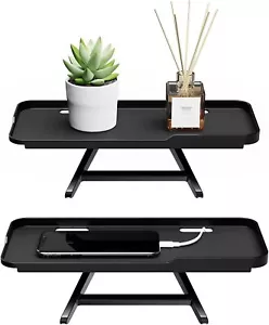 TV Computer Screen Set-Top Shelf Desktop Storage Organizer Bracket Adjustable - Picture 1 of 7