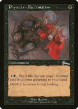 Phyrexian Reclamation Urza's Legacy PLD Black Uncommon MAGIC CARD ABUGames
