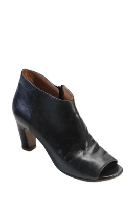Botines Maison Martin Margiela Mujer Cuero Texturizado Cremallera Tacón Negro Talla EUR 3 Foto 1 de 4