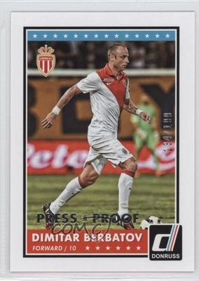 2015 Panini Donruss Press Proof Silver /199 Dimitar Berbatov #17 - Image 1 of 2