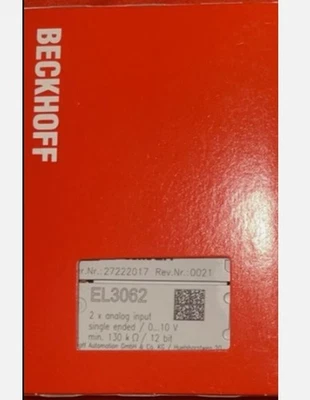 New In Box Beckhoff EL3062 PLC Module EL3062 EL3062 Free shipping - Image 1 of 4
