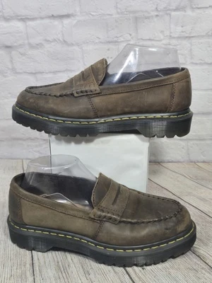Zapatos Mocasines Dr. Doc Martens Penton Cuero Marrón Penney Talla EE. UU. Hombres 7 Mujeres 8 Foto 1 de 4