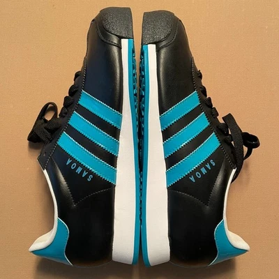 Adidas Samoa Zapatos Mujer 9 Tenis Verde Azulado Negro Colorway Elegante Atlético Foto 1 de 4