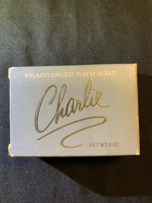 Barra de jabón de baño perfumada vintage Revlon Charlie 4 oz (nueva con caja) Foto 1 de 4