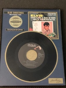 Elvis Presley Limited Collector’s Edition Single Plaque - Blue Christmas 1965 - Bild 1 von 6
