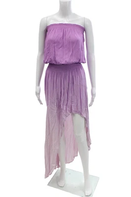 Maxi vestido morado sin tirantes Young Fabulous & Broke para mujer talla extra pequeña Foto 1 de 4