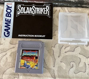 Game Boy Game Cartridge Solar Striker Nintendo Game + Case & Manual - Picture 1 of 4