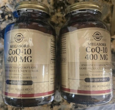 Megasorb CoQ-10 de Solgar, 60 X 2 = 120 cápsulas blandas 400 mg CAD: 2028 Foto 1 de 2
