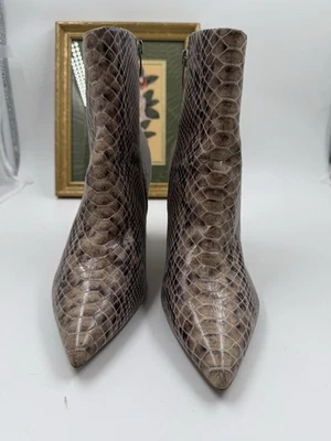 Marc Fisher Retire Booties Snakeskin Ankle Womens Size 8.5 - Image 1 of 4