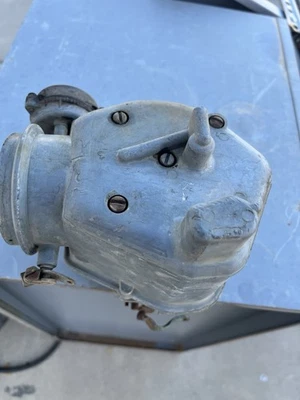 Used..Teapot carburetor From A 51 Merc flathead V-8….Butterflies Work Smoothly - Image 1 of 4