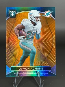 2024 Totally Certified De'VON ACHANE #57 Mirror Platinum Orange # 10/99 Dolphins - Bild 1 von 7