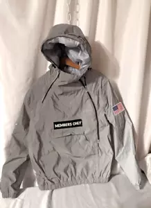 Members Only Sport Jacket SILVER Reflective Space Suit Mens Medium NASA Collab M - Picture 1 of 16