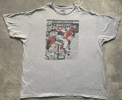 Marvel Spiderman Comic  Men’s T-Shirt 2XL Gray Green Goblin Mad Engine - Image 1 of 4