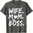 Wife Mom Boss Funny Mother's Best Day Celebration Unisex T-Shirt