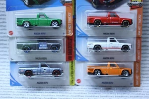 Hot Wheels lot of 6 PICKUP Mazda REPU mad mike new model urban red FREE SHIPPING - Picture 1 of 13