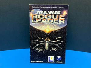 Nintendo Gamecube Star Wars Rogue Leader Manual Only Rogue Squadron II VERY GOOD - Imagen 1 de 2