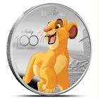 2023 Solomon Islands Disney 100 Simba Colorized Proof 1 oz Silver Coin BOX COA