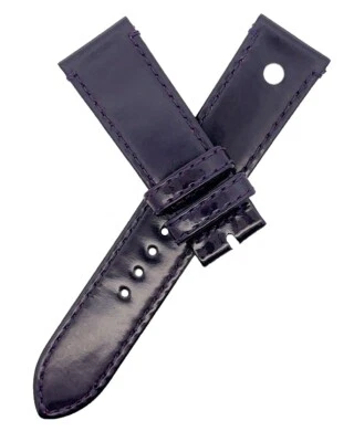 Correa de reloj para mujer FENDI 20 mm x 18 mm púrpura oscuro de cuero genuino Foto 1 de 3