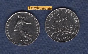 1 Franc Semeuse 1989 SPL de rouleau 83011 exemplaires - Imagen 1 de 1