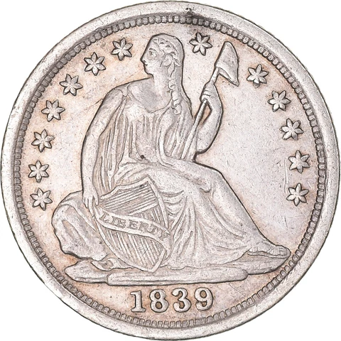 [#1060370] Coin, United States, Seated Liberty Half Dime, 1839-O, U.S. Mint, New Cover