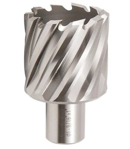 HSS Annular Cutter 1-9/16" Diameter x 1" Depth of Cut with 3/4" Weldon Shank - Picture 1 of 8