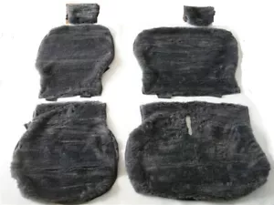 GREY FUR SEAT COVER FIT TOYOTA LANDCRUISER TROOP CARRIER 1985-2008,75,78,79 SER - Picture 1 of 4