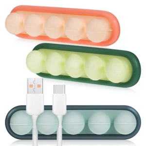 3 Pcs Desktop-Kabel-Organizer Kabelhalter Für Ladekabel Ladekabel-Organizer - Photo 1/11