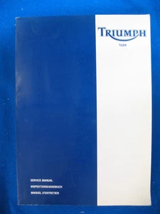 Triumph Tiger Factory Service Manual NEW PN 3850775 Printed 1999 - Foto 1 di 3