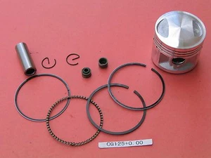 Piston 56.5mm Rings Wrist Pin for Honda CG125 Scooter Pit Bike ATV - Picture 1 of 4