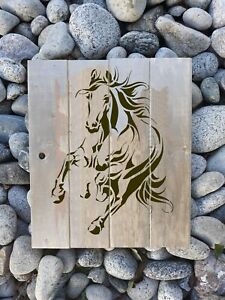 Running Horse Stencil Wild Mustang Stencils for Painting on Wood, Walls, Canvas