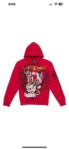 NWT ED HARDY NYC EAGLE SKULL HOODIE - MEN'S SIZE XL - Picture 1 of 9